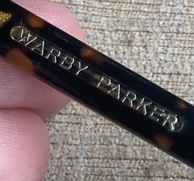WARBY PARKER Burke 203 Brown Tort/Clear Eyeglasses 51-19-145 Full Acetate Frame gallery