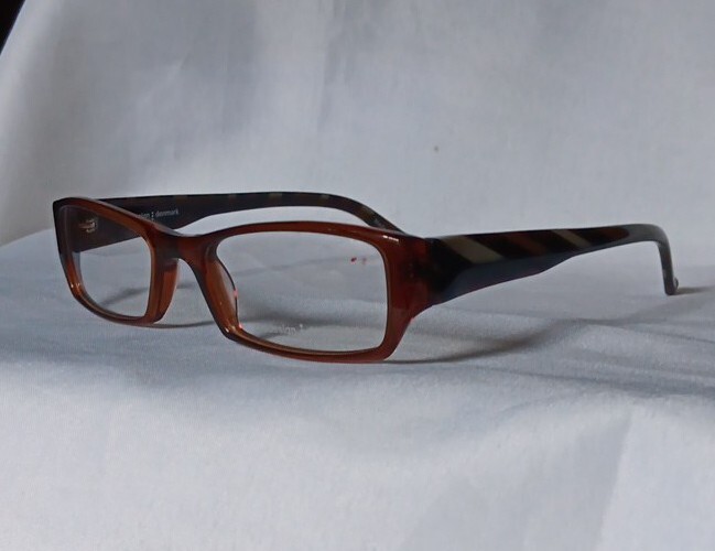 Prodesign Denmark 4655 Eyeglass Frames Black/brown/chevron (NEW) 48□17-140