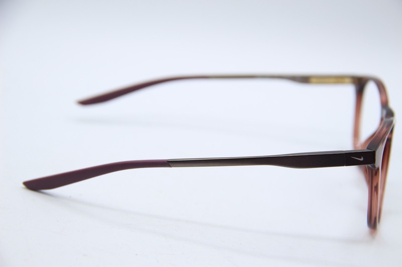 NEW NIKE 7285 210 BROWN GOLD PURPLE GUNMETAL AUTHENTIC FRAMES EYEGLASSES 50-20 gallery