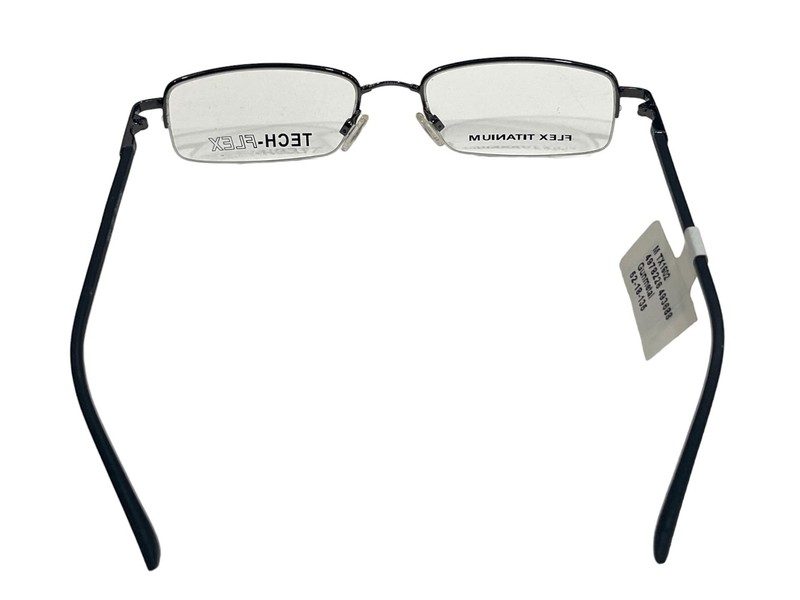 Tech Flex Titanium Mens Eyeglasses 1602 Gun Metal Size 52-18-135 gallery