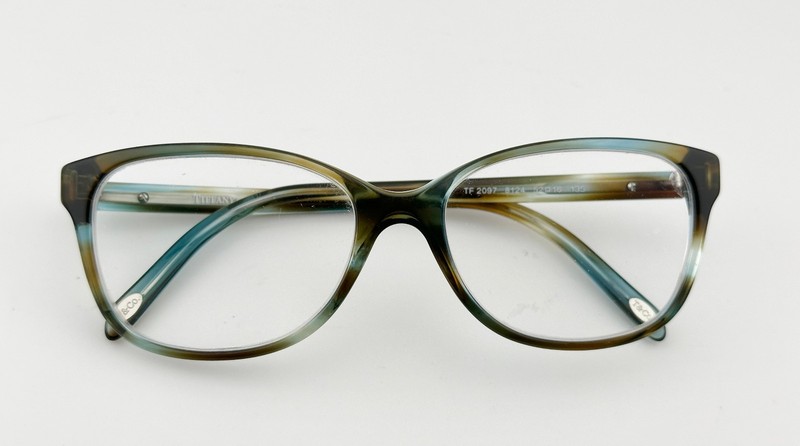 🕶️Frame only! TIFFANY & Co TF2097 8124 Cat Eye Green Ocean Eyeglasses 52-16-135