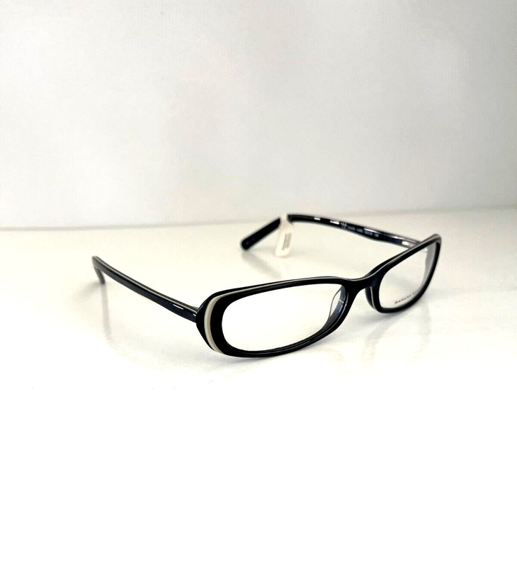 Banana Republic OJBU 52 16 135 Black And White Designer Clear Glasses New