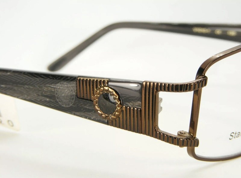 BOGO~ Vendela Eyewear Eyeglasses FRAMES V1010 med Brown 53-18-135 rx stainless gallery