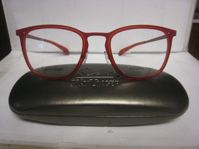 Calvin Klein CK5416 615 Eyeglasses Frames 51-20-140 Red ITALY With Free Case