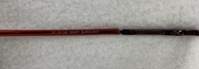 Jubilee 5722 Shiny Burgundy Rectangular Eyeglass FRAMES ONLY 51 19 145 gallery
