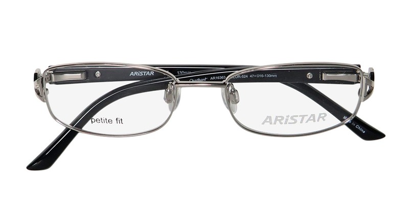 NEW ARISTAR 16363 GLASSES METAL & PLASTIC RECTANGULAR SILVER 47-16-130 524 gallery