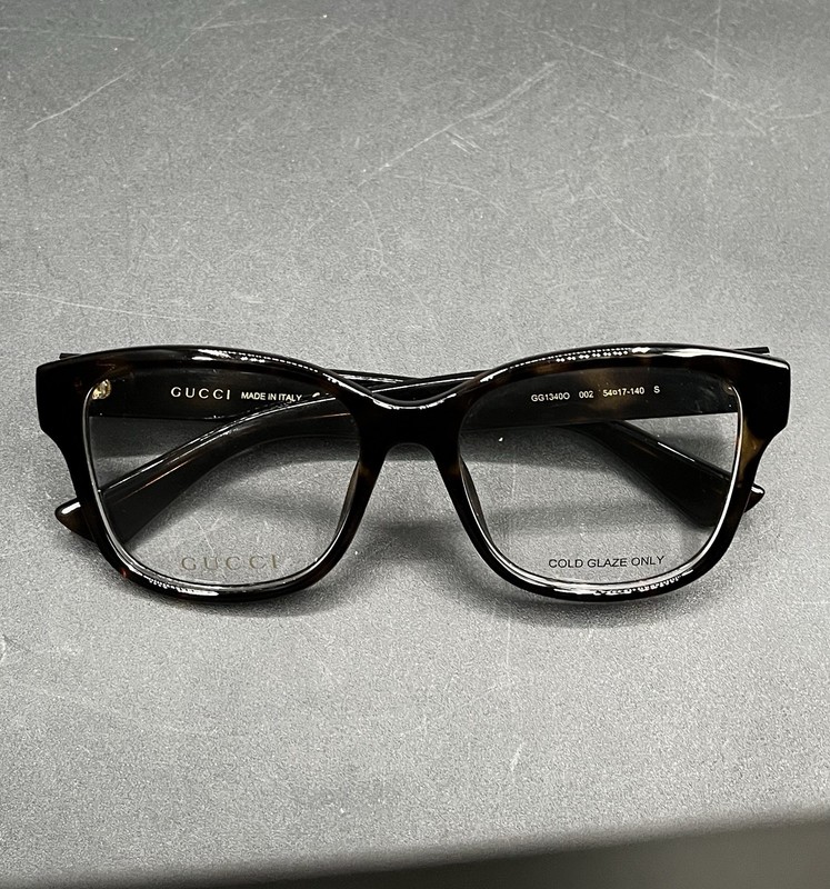 Gucci GG1340O 002 Havana Brown Eyeglasses Frames 54mm 17-140 S gallery