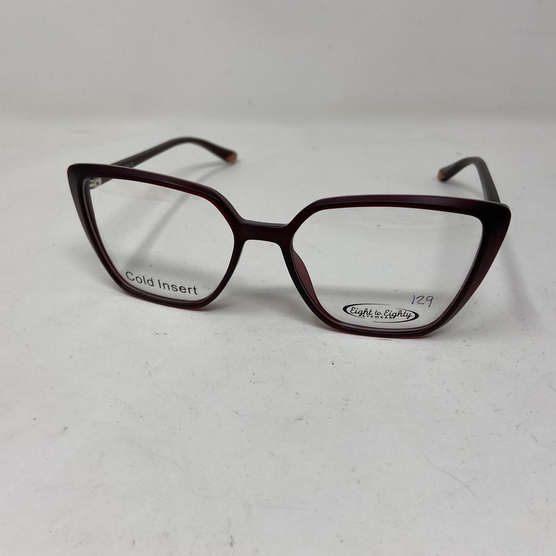 Eight To Eighty Eyewear YARA BURGUNDY 54-16-140 Eyeglasses 353C