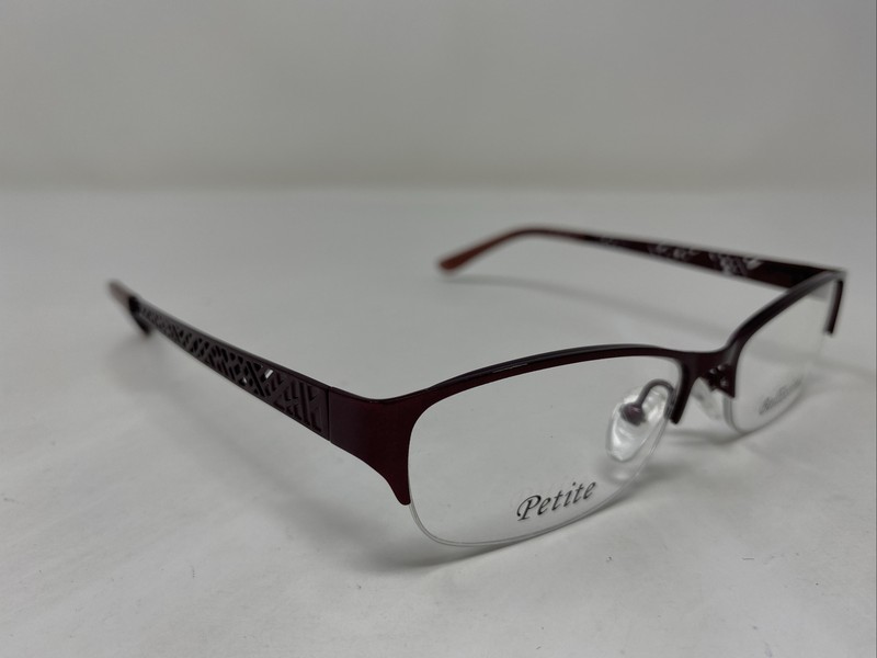 Bellissima BL 1029 3300 49-15-135 Burgundy Half Rim Metal Eyeglasses Frame :986 gallery