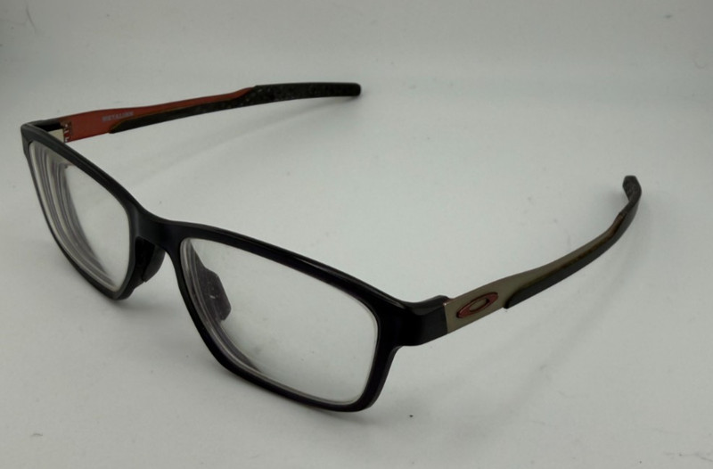 OAKLEY EYEGLASSES FRAMES ONLY OX8153-0555 METALINK GRAY FULL RIM 55-17-136