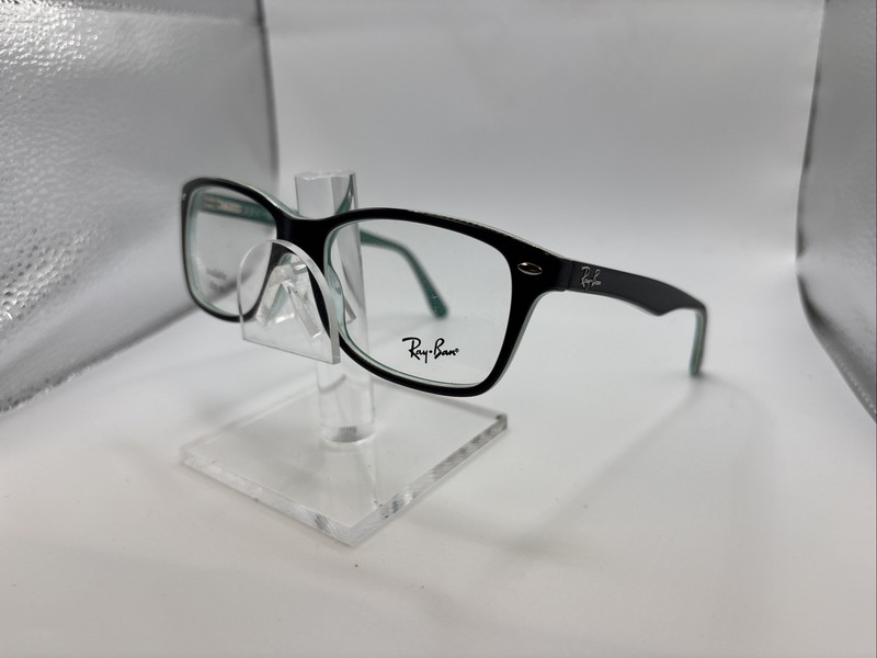 Ray Ban RB 5228 8121 55/17 140 Shiny Black/Green Full Rim Eyeglasses A5333