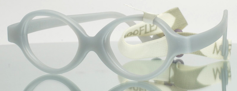 MIRAFLEX Baby Zero 2 JC Grey Unisex Kids Oval Full Rim Eyeglasses 34-15-110