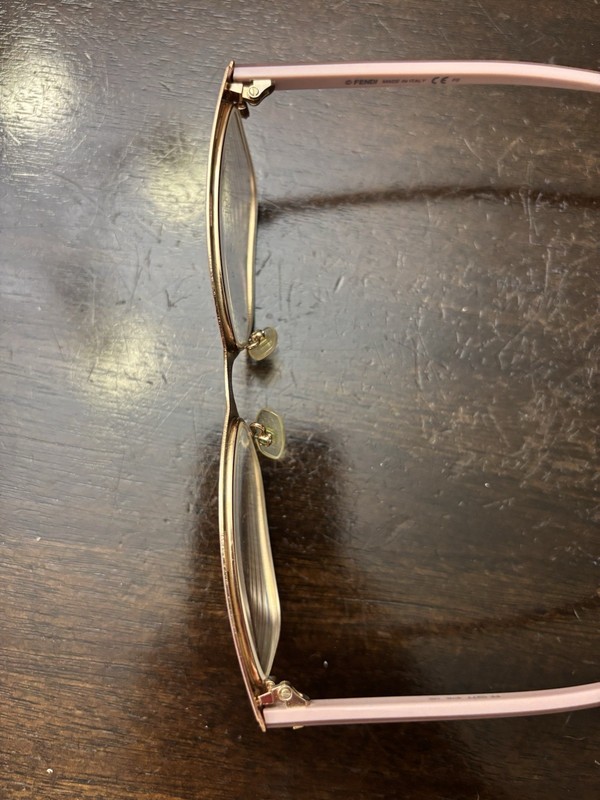 Authentic Fendi Light Pink/Mauve Rose Gold Eyeglasses gallery