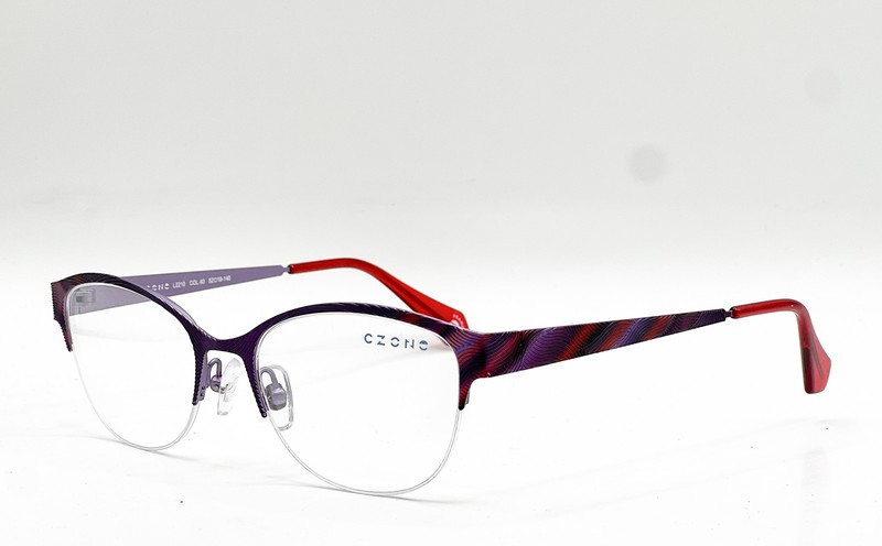 NEW C-ZONE L2210 40 PURPLE/VIOLET AUTHENTIC EYEGLASSES 52-18