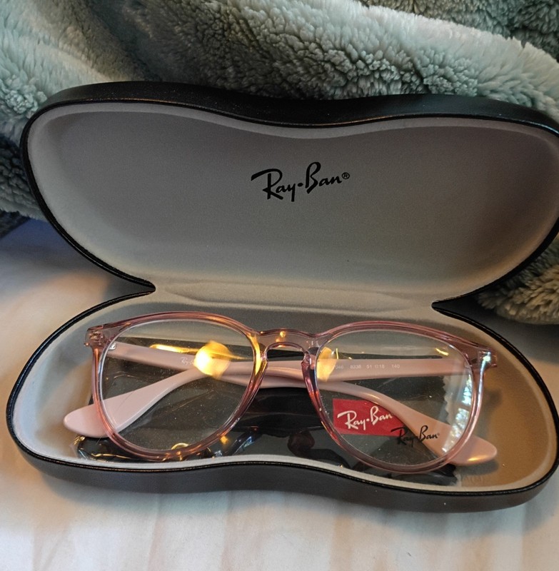 RAY-BAN RB 7046 8338 CLEAR PINK AUTHENTIC FRAMES EYEGLASSES 51-18 140