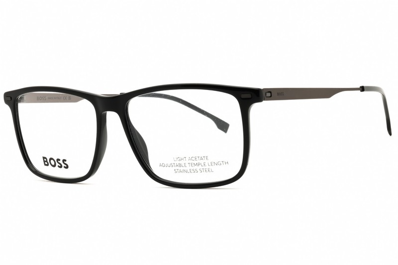 HUGO BOSS 1642 ANS Eyeglasses Black Ruthenium Frame 55mm