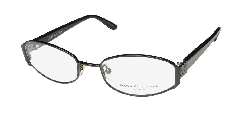 NEW DANA BUCHMAN EMILY EYEGLASS FRAME FULL-RIM BK 49-17-135 METAL & PLASTIC