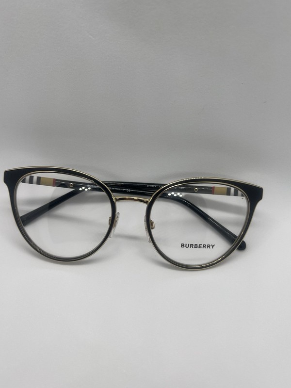 BURBERRY B1313-Q 1238 Italy Burgundy Red/Gold 53-16-140 Eyeglasses Frame gallery
