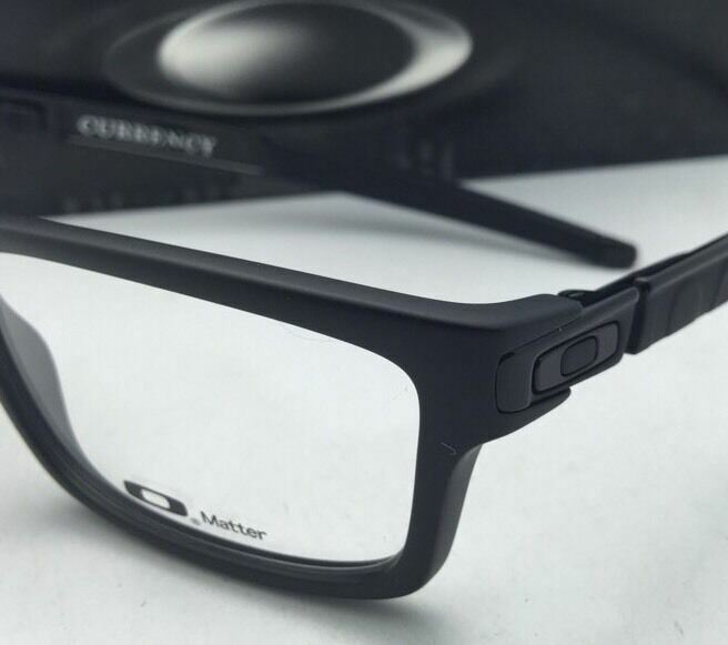 New OAKLEY Eyeglasses CURRENCY OX8026-0154 54-17 Satin Black Frames /Demo Lenses gallery