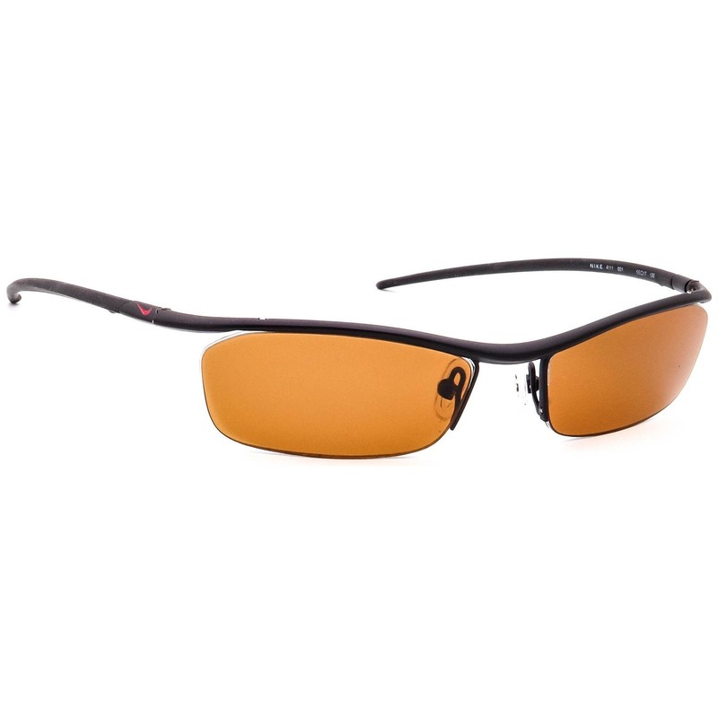 Nike Eyeglasses 4111 001 Matte Black Half Rim Metal Frame 55[]17 135