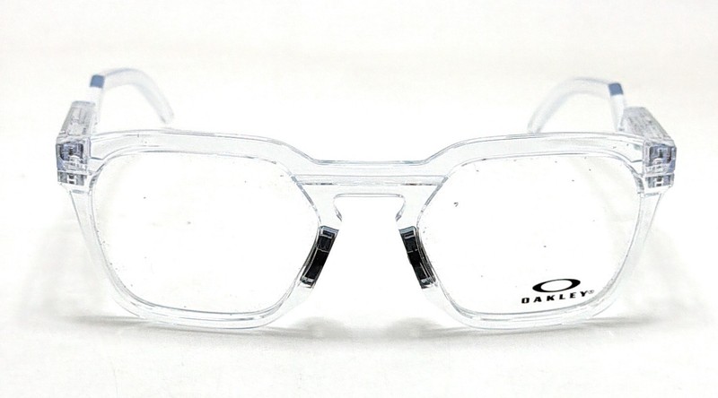 Oakley HSTN SQ RX OX8208-0252 Polished Clear Square Eyeglass Frames 52-21-143 gallery