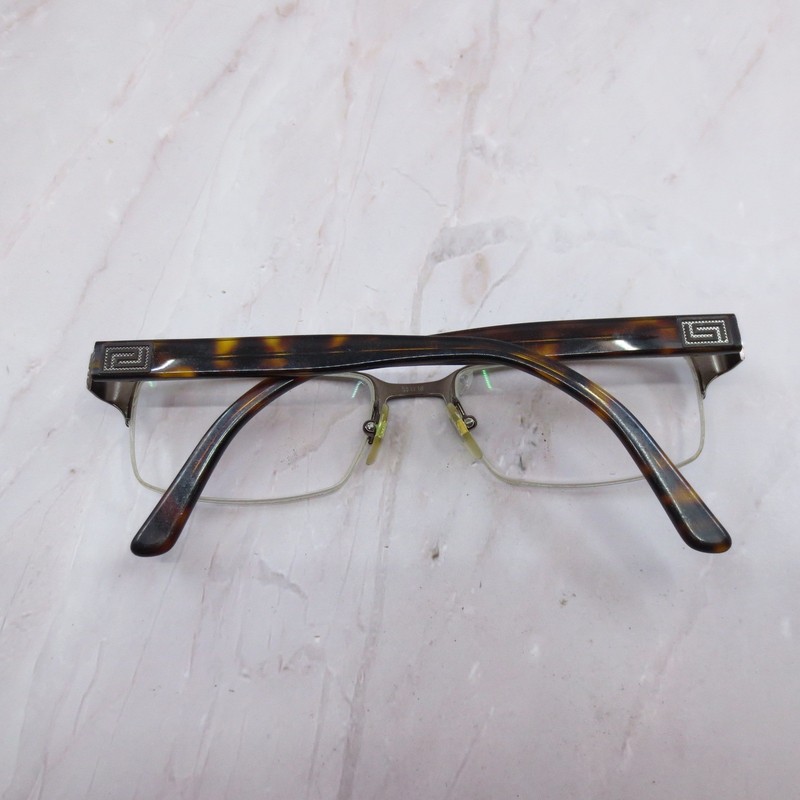 Versace MOD 1184 1269 Brown Tortoise Semi Rimless Eyeglasses Frames 53-18-140 gallery