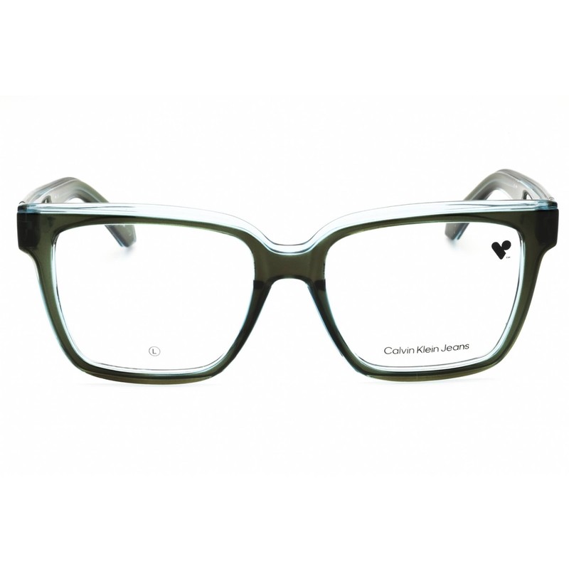 Calvin Klein Jeans Women's Eyeglasses Green Rectangular Shape Frame CKJ24619 300 gallery