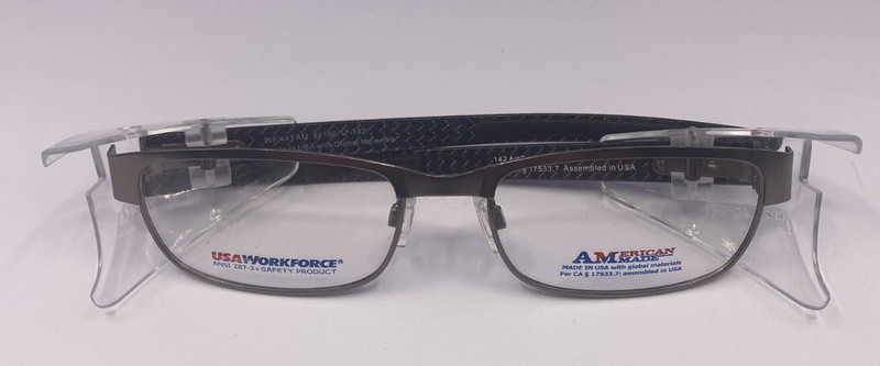 USA WORKFORCE FRAMES ONLY EYEGLASSES BROWN 55-18-140