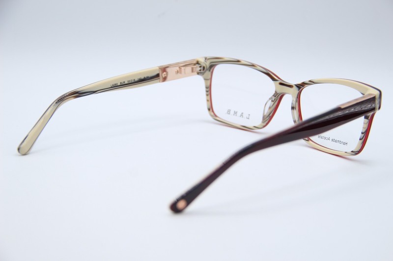 NEW L.A.M.B. LA060 BUR BURGUNDY PEARL AUTHENTIC EYEGLASSES 53-16 gallery