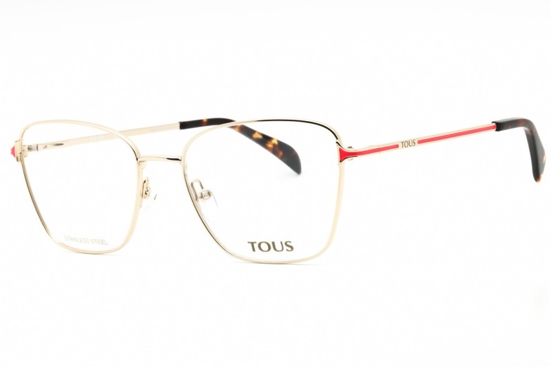 NEW Tous VTO449 0SNA Shiny Light Gold+Yellow 53mm Eyeglasses