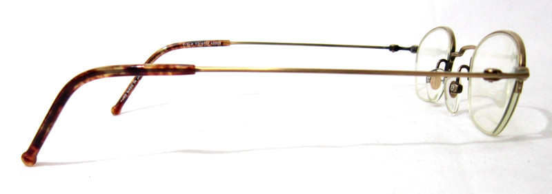 Takumi Japan T-Ti-P 9714 eyeglass frame 42-22 Gold metal Half rim eyewear frame gallery