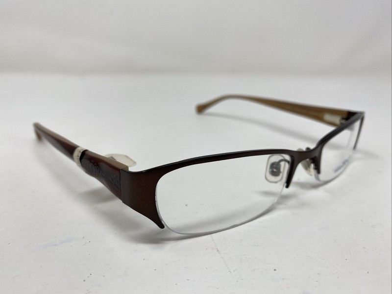 Lucky Brand CASEY BROWN 52-18-135 Metal Half Rim Eyeglasses Frame 375G gallery
