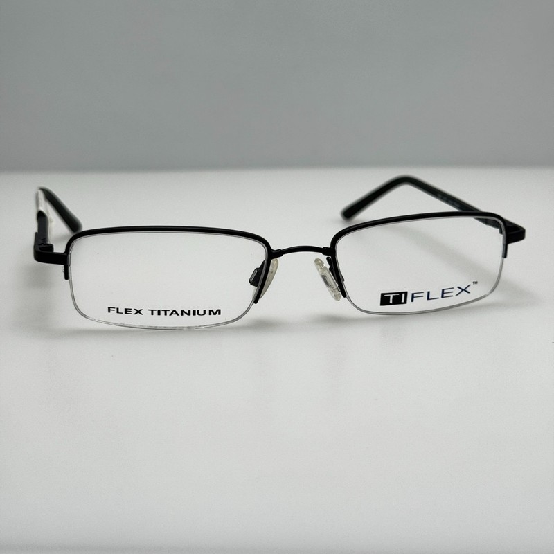 Ti Flex 1602 002 Black Eyeglasses Eye Glasses Frames 50-18-135