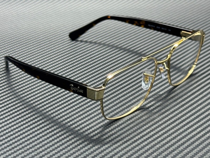 RAY BAN RX3751V 2500 Gold Arista Men's 58 mm Eyeglasses gallery