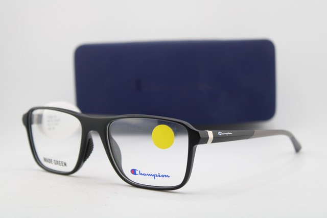 NEW CHAMPION FORGE 100 C01 MATTE BLACK BLUE AUTHENTIC EYEGLASSES 53-17
