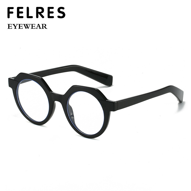 Men Women Round Eyeglasses Classic Retro Full Frame Clear Lens Glasses Frames gallery