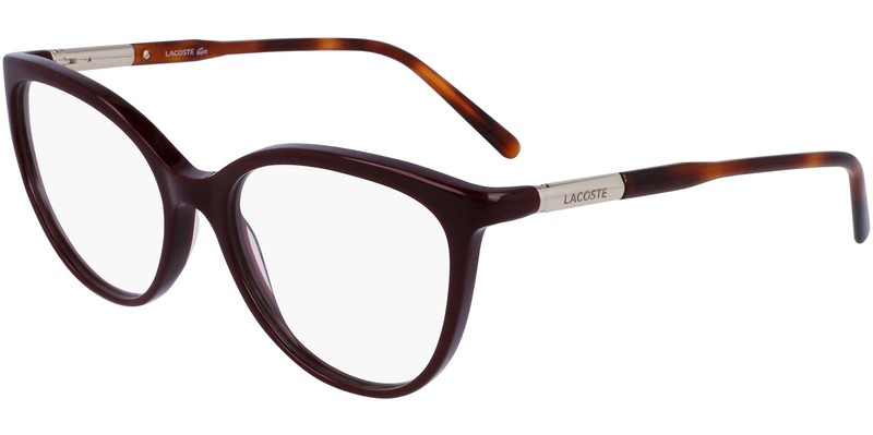 Lacoste Women’s Dark Red Cat-Eye Eyeglass Frames – L2911 603