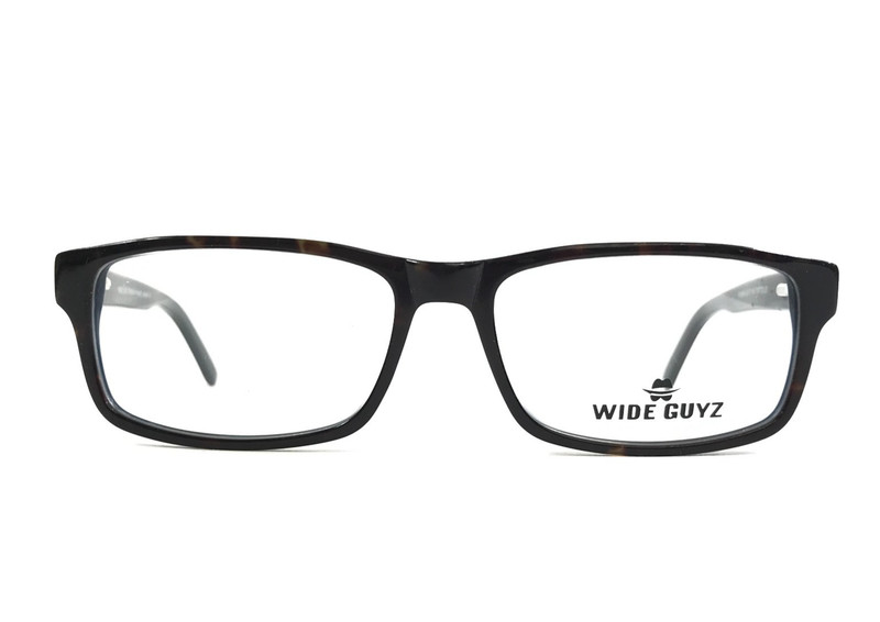 Wide Guyz Eyeglasses Frames RIVERA TORT/BLUE Tortoise Blue Rectangle 59-17-150