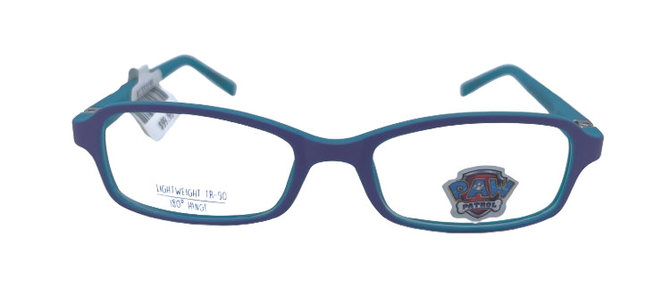 Kids Paw Patrol PP01 Purple Rectangle Designated Eyeglasses