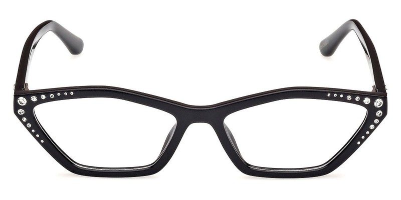 Marciano By Guess GM50002 001 Black Cat Eye Plastic Eyeglasses Frame 54-16-145