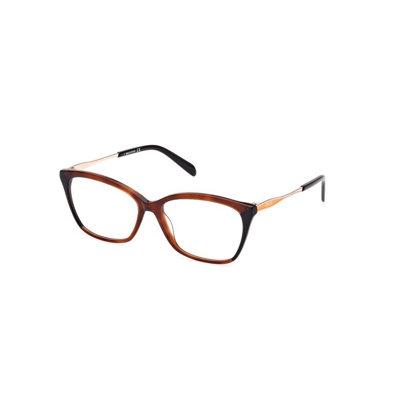 Emilio Pucci EP5225 053 Tortoise Plastic Cat Eye Eyeglasses Frame 55-15-140