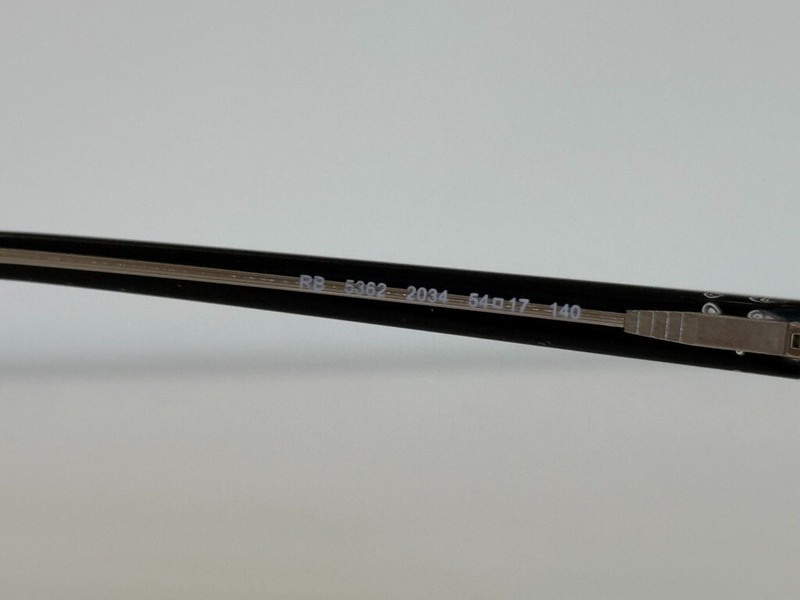 Ray Ban RB 5362 2034 Square Black Clear Eyeglasses Frame 54-17-140 gallery