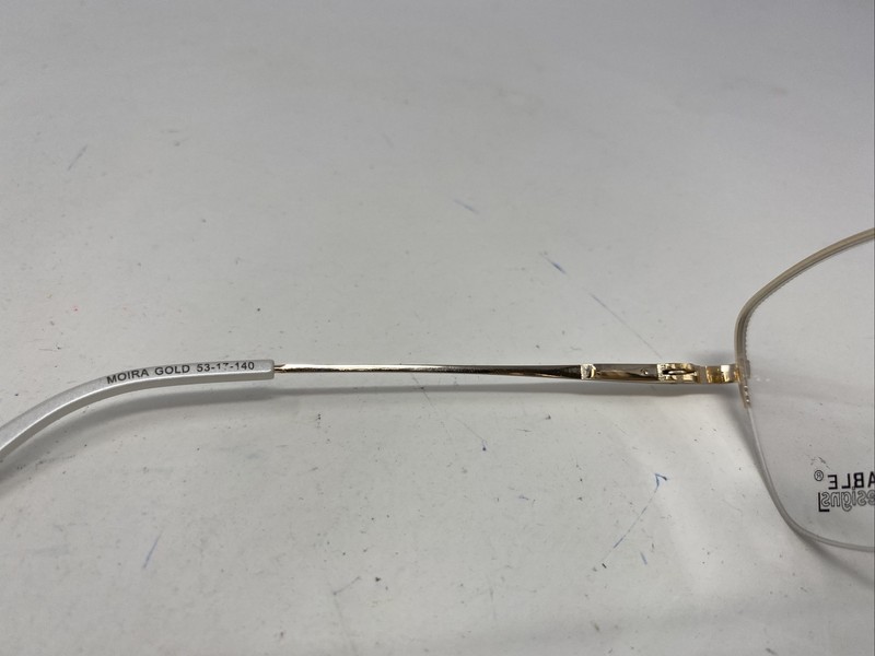 Affordable Designs MOIRA GOLD 53-17-140 Metal Half Rim Eyeglasses Frame SS98 gallery