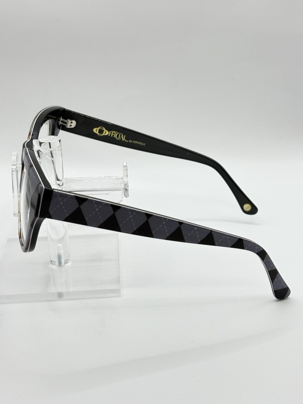 Official by Vontelle Medgar Eyeglasses Gray Pattern Women Medium Large gallery