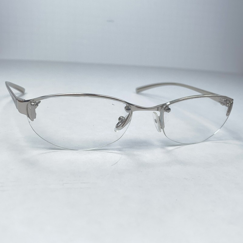 Yves Saint Laurent Eyeglasses Frames YSL 2038 YB7 Silver Half Rim 140 Italy