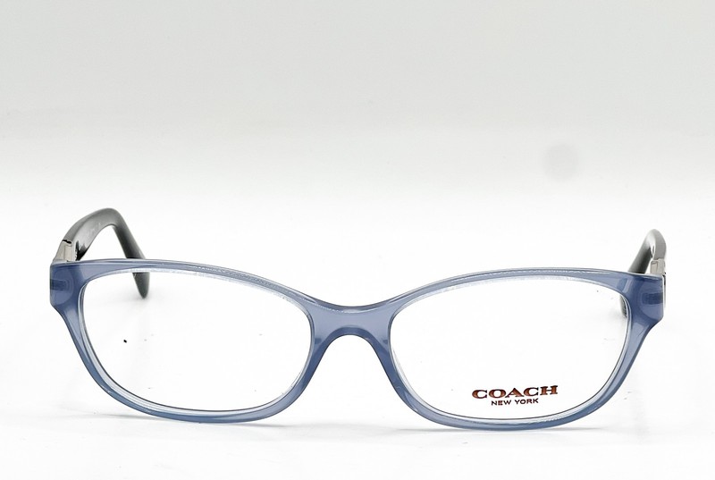 Coach HC 6061 5259 Milky Blue Black Cat Eye Authentic Eyeglass Frames 52-15-135 gallery