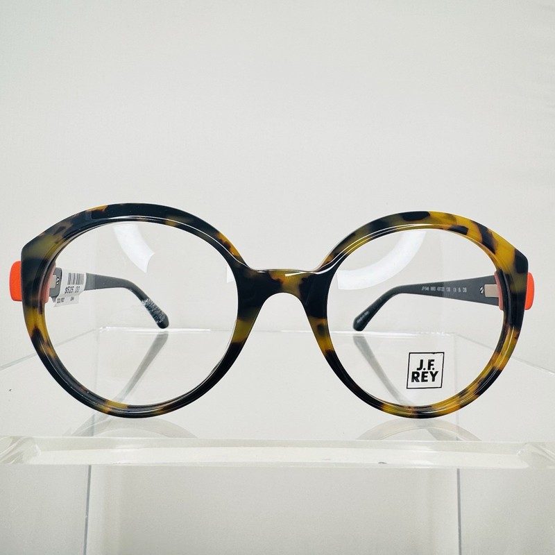 J.F. REY JF1546 MSRP $525 COLOR 9860 TORT ORANGE BLACK DESIGNER EYEGLASS FRAMES gallery