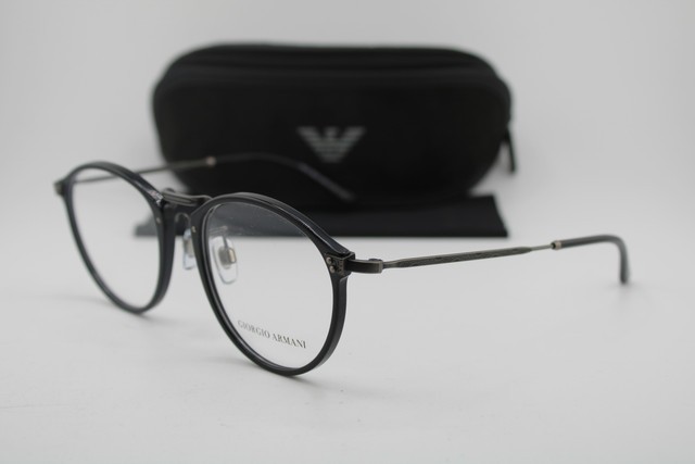 NEW GIORGIO ARMANI AR 318-M 5001 BLACK GUNMETAL AUTHENTIC EYEGLASSES 51-20