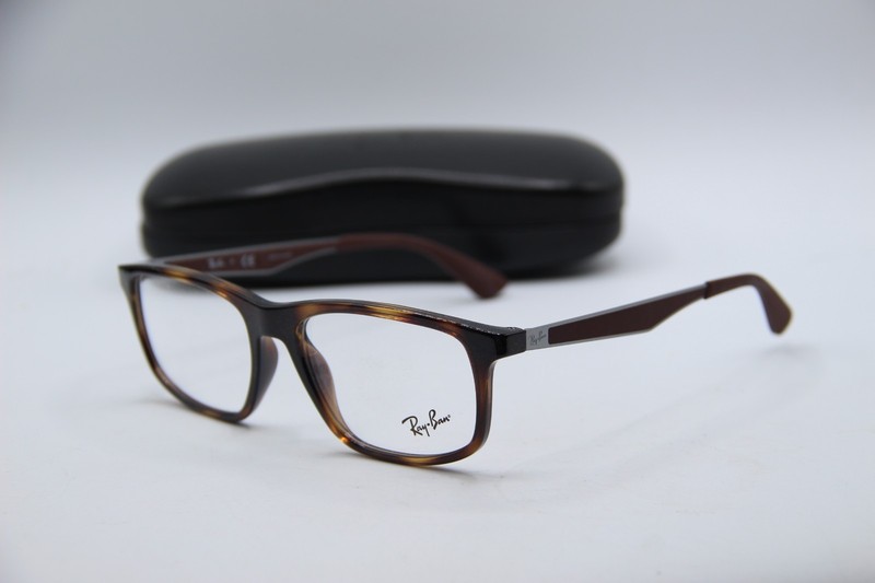 NEW RAY-BAN RB 7055 2012 HAVANA BROWN GUNMETAL AUTHENTIC FRAMES EYEGLASSES 55-17