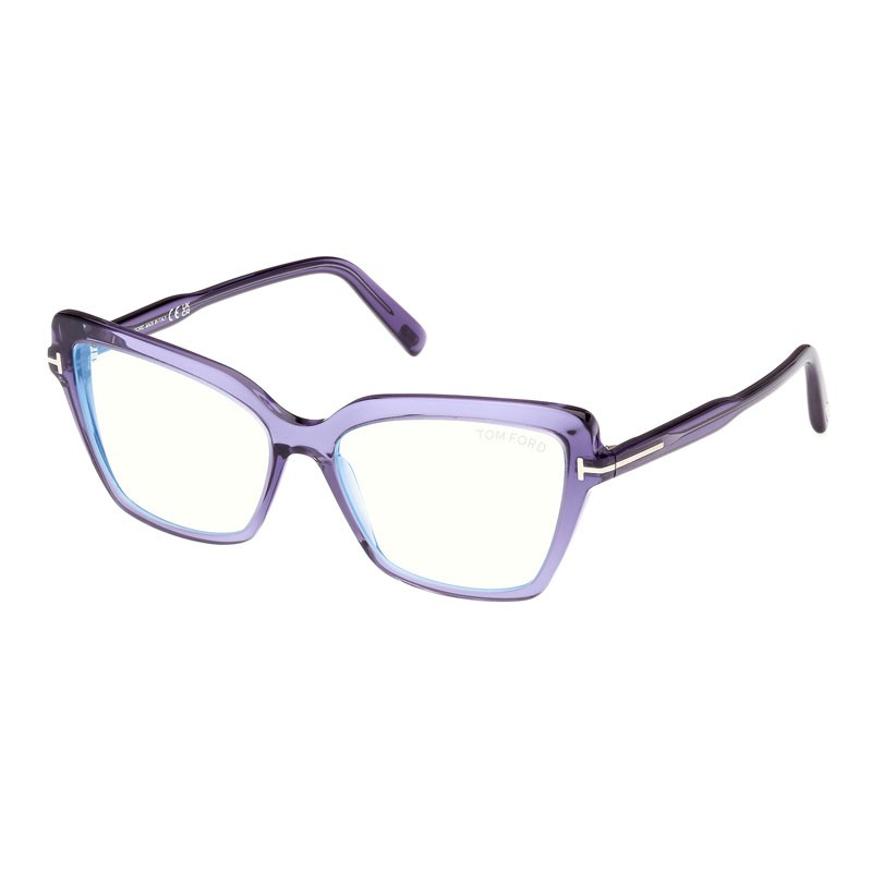 NEW Tom Ford FT5948-B 081 Shiny Violet 55mm Eyeglasses